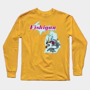 Fishigan Long Sleeve T-Shirt